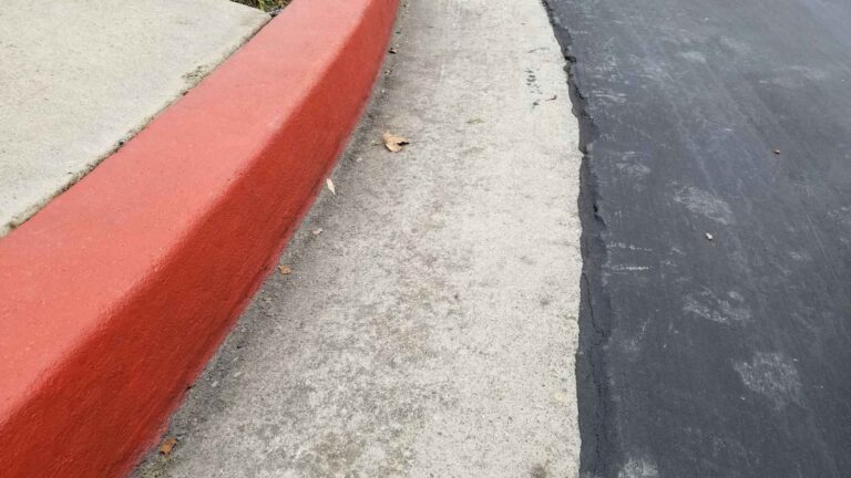 Tripped and Fell on an Unmarked Curb in Front of a Store