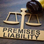 A Plate with Inscription Premises Liability and Gavel
