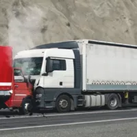 Two Truck Involve on a Road Accident